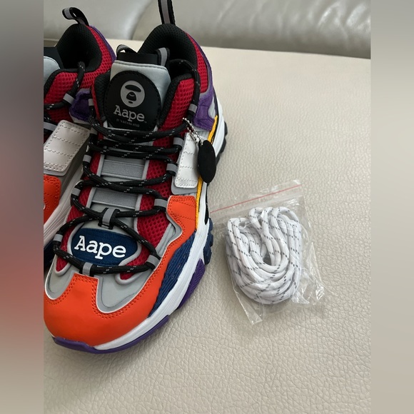 NWT - AAPE by A Bathing Ape (BAPE) Chunky Sneakers - Men Size 7/Women Size 9 - Picture 11 of 11